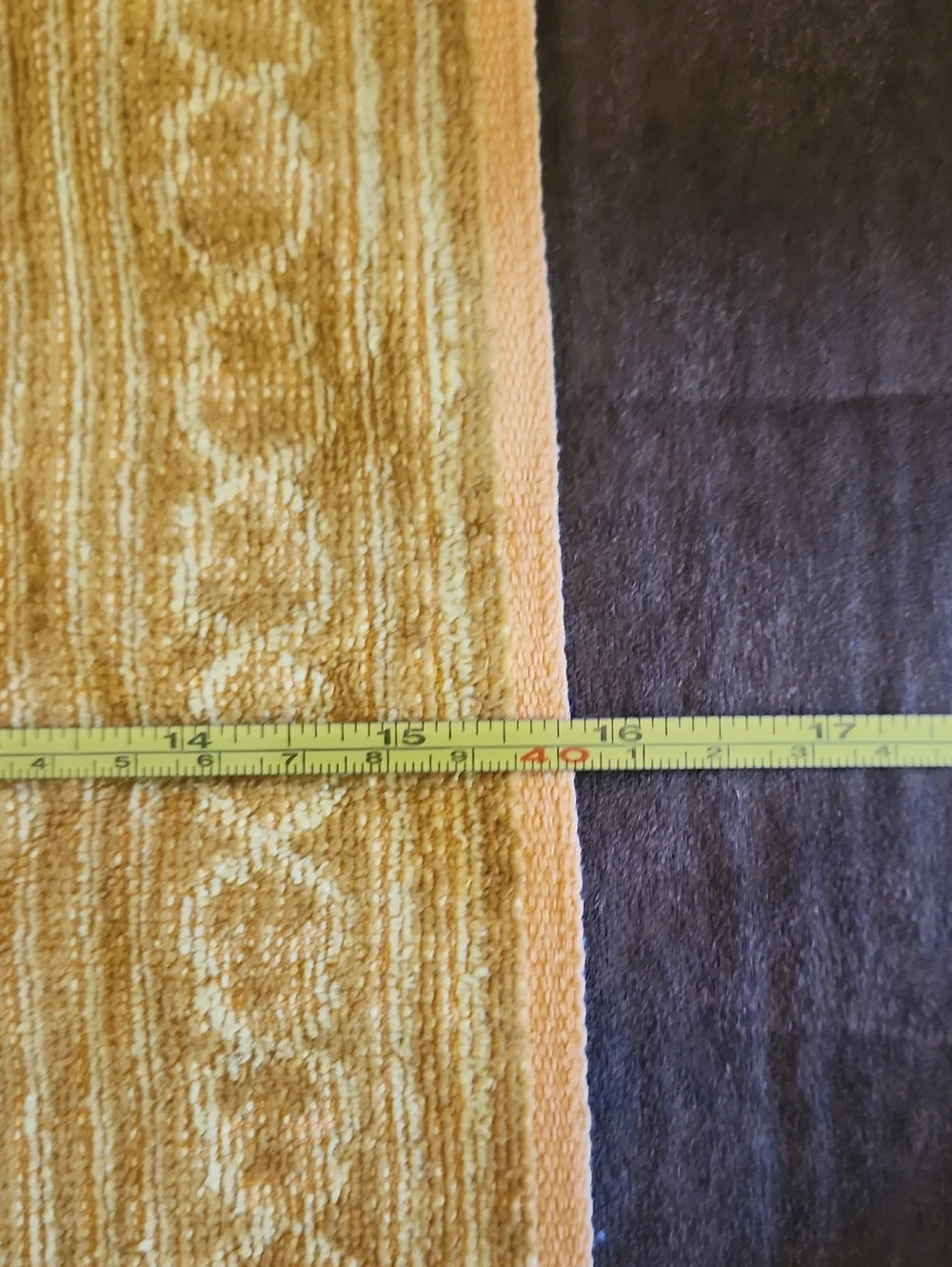 Vintage Martex Gold Colored 2 Piece Guest Hand Towel Set MCM